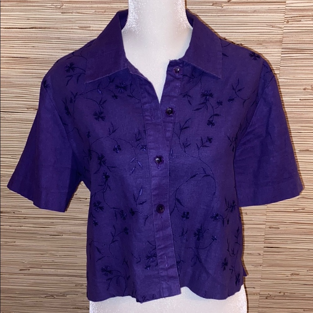 Sag Harbor linen purple shorts Jeeves jacket 14